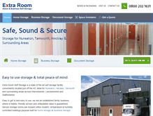 Tablet Screenshot of extraroomselfstorage.co.uk